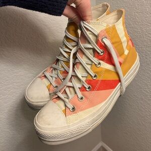 Converse Chuck taylor Hi lift platform sunset pastel-size 9